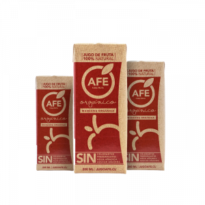 JUGO MANZANA ORGÁNICA AFE DISPLAY 200 ML.